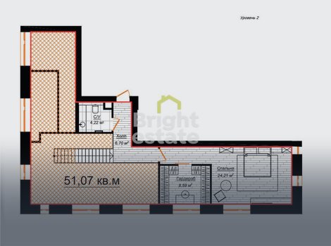 Купить 2-уровневый пентхаус в апарт-комплексе Долгоруковская 25 . ID 15227