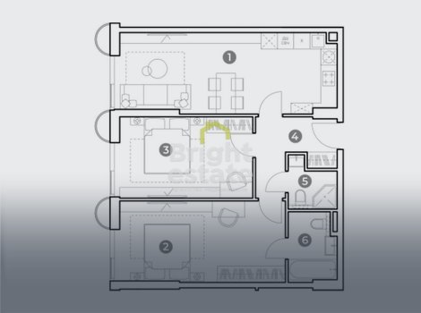 Купить апартаменты в жилом комплексе Nametkin Tower. ID 15385