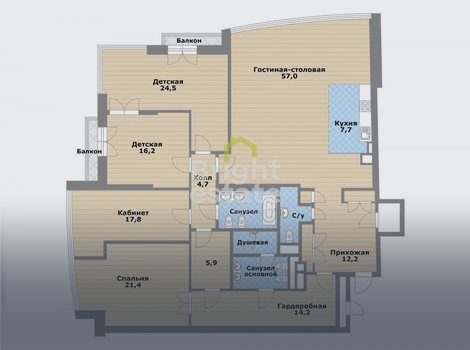 Квартира 218 кв.м. в жилом комплексе Кутузовская Ривьера. ID 16531