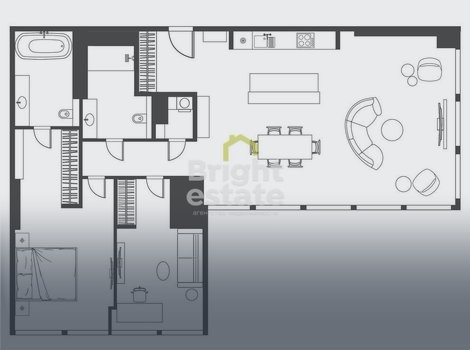 Купить видовые 3-комнатные апартаменты в ЖК Neva Towers, ЦАО. ID 16562