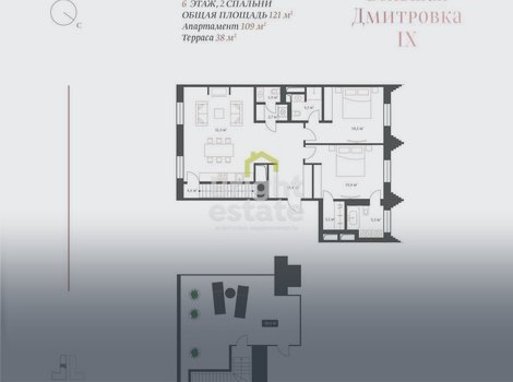 Продажа 3-комнатных апартаментов с отделкой в жилом комплексе Большая Дмитровка IX. ID 16640