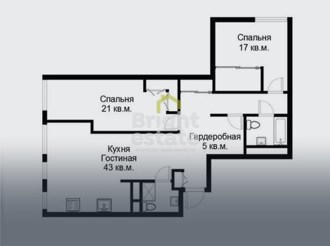 Купить 3-комнатную квартиру в Садовых кварталах, Хамовники. ID 16839
