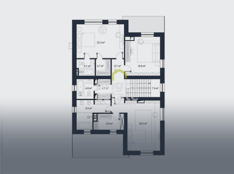КП Маслово Forest Club – купить 2-этажный дом без отделки. ID 17275