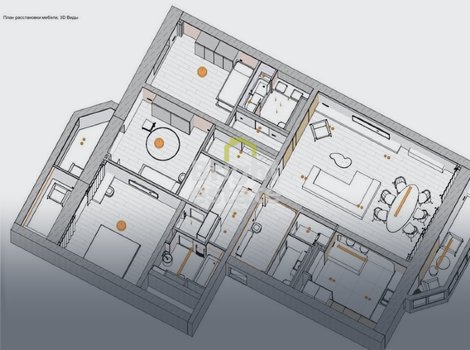 Купить 4-комнатную квартиру с ремонтом под ключ в ЖК Мичуринский, ЗАО. ID 17396