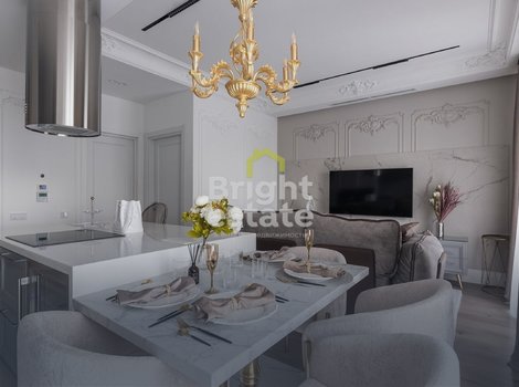 Купить 4-комнатную квартиру с дизайнерским ремонтом в ЖК D1. ID 17415