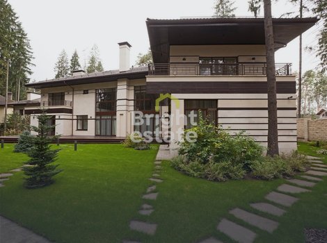 Купить загородный дом 850 кв.м. на лесном участке в КП Грибово. ID 17684