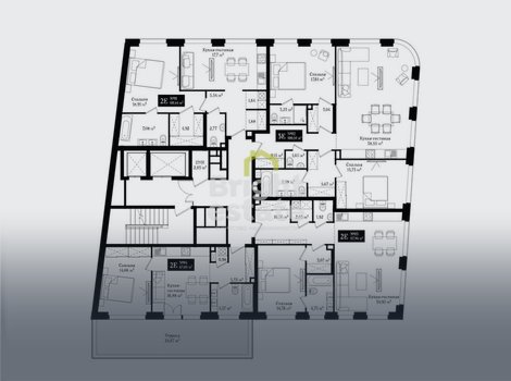 Продажа 2-комнатного апартамента площадью 67,89 кв.м. в ЖК Вернисаж, ЦАО. ID 18478