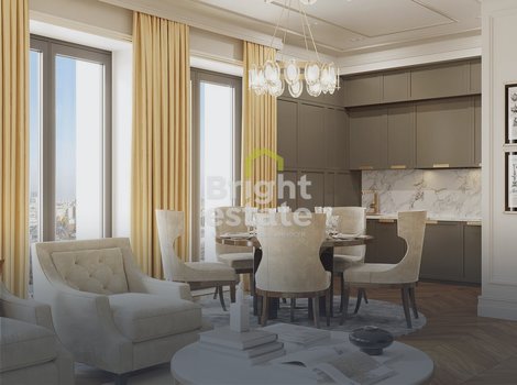 Четырехкомнатный апартамент169 кв.м. в жилом комплексе SkyView. ID 18516