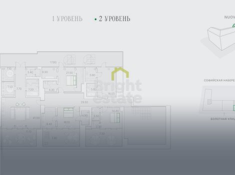 Купить двухуровневую квартиру без отделки в клубном доме на Софийской набережной DUO. ID 19113