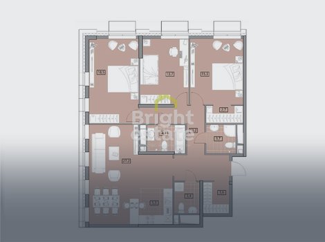 Купить 4-комнатную квартиру под ключ в ЖК Вестердам, ЗАО. ID 19242