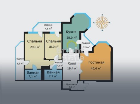 Продажа 2-комнатной квартиры в ЖК Вавилово. ID 19398