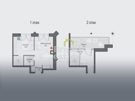 Купить 2-уровневая квартиру в ЖК Достижение. ID 19499