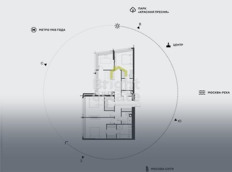 Купить 5-комнатную квартиру без отделки с системой Умный дом в ЖК Дом Дау. ID 19532