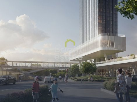 Купить 3-комнатную двухсторонюю квартиру в комплексе небоскребов Capital Towers. ID 19794