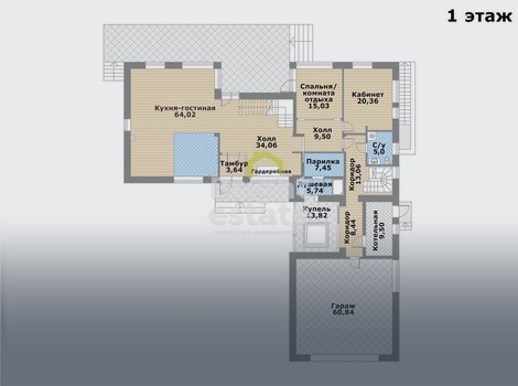 Купить коттедж с отделкой White box в КП Покровское-Рубцово. ID 19947