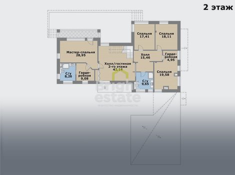 Купить коттедж с отделкой White box в КП Покровское-Рубцово. ID 19947