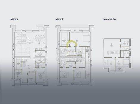 Продажа 3-этажного таунхауса 373 кв.м без отделки в коттеджном поселке Кристалл Истра. ID 19951