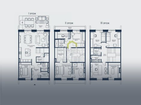 Продажа апартаментов с 3 спальнями в городском комплексе River Residences, Серебряный бор. ID 20433