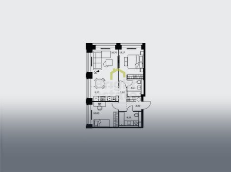 Купить 3-комнатную квартиру в жилом комплексе Nova, ЗАО. Лот №21483 Купить 3-комнатную квартиру в жилом комплексе Nova, ЗАО. ID 21483