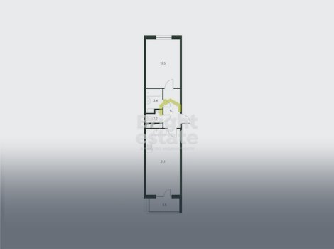 Двухкомнатная квартира в ЖК Павлово 3. ID 21623