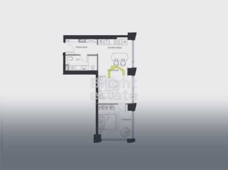 Купить 2-комнатную квартиру в ЖК Hide. ID 21869