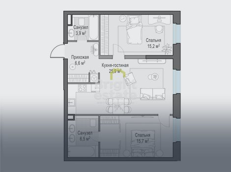 Купить квартиру в ЖК Foriver. ID 21915