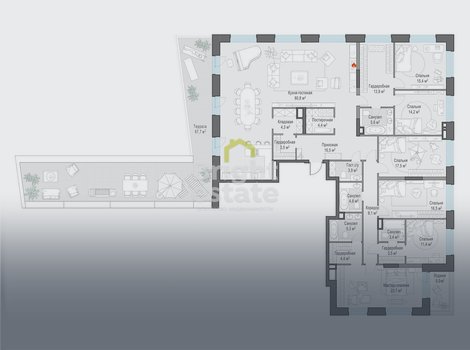 Купить пентхаус в ЖК Foriver. ID 21918