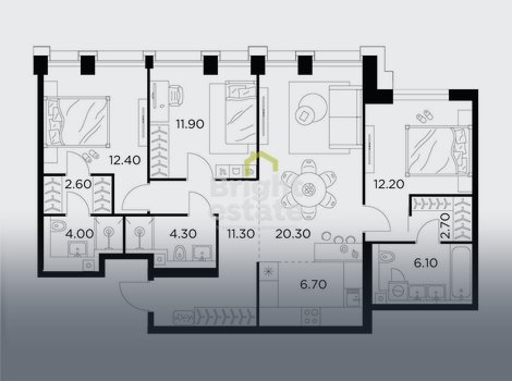 Купить квартиру в жилом комплексе Injoy. ID 21942