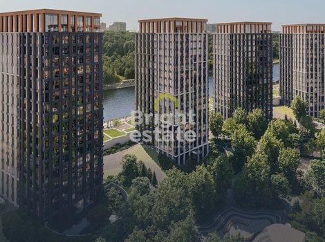 Купить 3-комнатную квартиру под отделку в городском комплексе Luzhiniki Collection. ID 22112