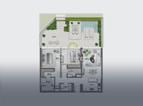 Passo by Beyond - купить квартиру с 2-мя спальнями на Palm Jumeirah в Дубае. ID 22498