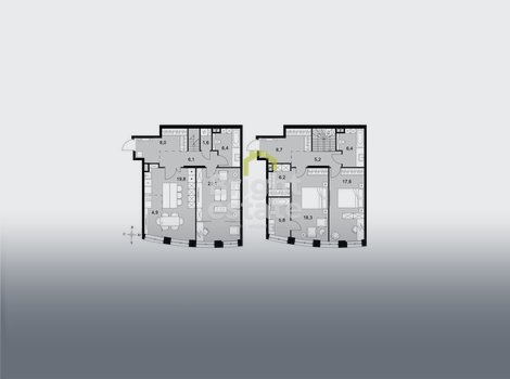 Купить 4-комнатную квартиру без отделки в ЖК Sydney City, СЗАО. ID 22517