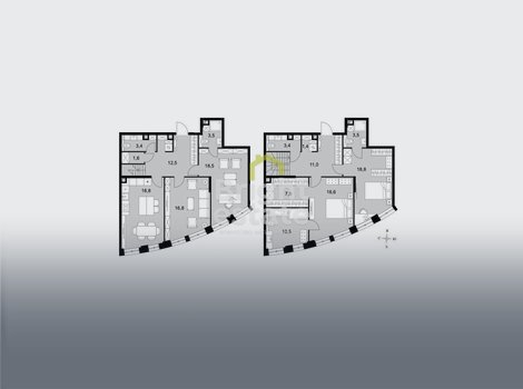 Продажа 4-комнатной квартиры в ЖК Sydney City, Хорошёво-Мнёвники. ID 22518