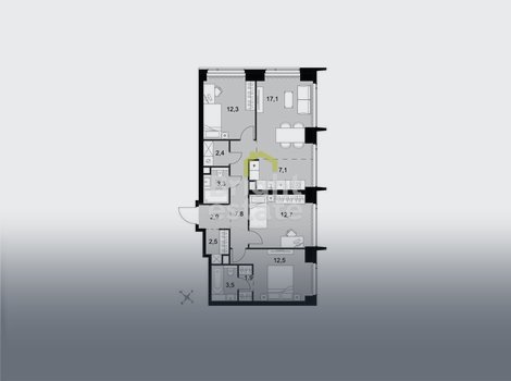 Продажа 4-комнатной квартиры без отделки в жилом комплексе Amber City, САО. Лот №22542 Продажа 4-комнатной квартиры без отделки в жилом комплексе Amber City, САО. ID 22542