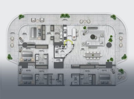 ЖК Passo by Beyond - купить квартиру с 4-мя спальнями на Palm Jumeirah, Дубай. ID 22546