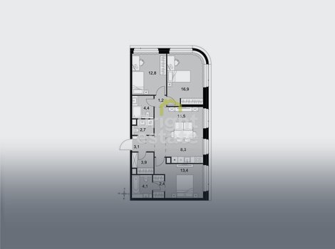 Продажа 4-комнатной квартиры в жилом комплексе Amber City. Лот №22549 Продажа 4-комнатной квартиры в жилом комплексе Amber City. ID 22549