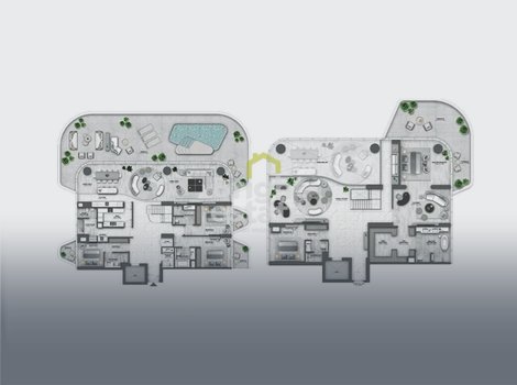 Жилой комплекс Passo by Beyond - купить двухуровневый пентхаус с 4-мя спальнями на Палм Джумейра. ID 22551