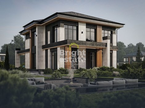 Купить 2-этажный дом без внутренней отделки в КП Сердце Риги. ID 22561