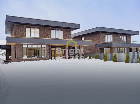 Купить загородный дом в духе архитектуры Фрэнка Ллойда Райта в КП Русская деревня. ID 22819