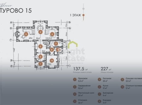 Купить коттедж в КП Турово Парк. ID 22866