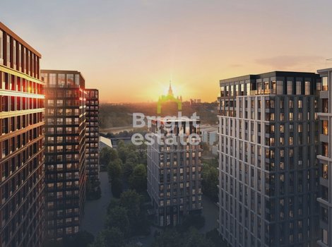 Luzhiniki Collection – квартира с 2 спальнями без отделки в Хамониках. ID 23089