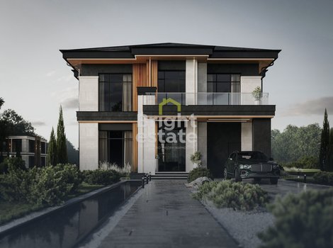 Купить 2-этажный коттедж без отделки в КП Сердце Риги. ID 23295