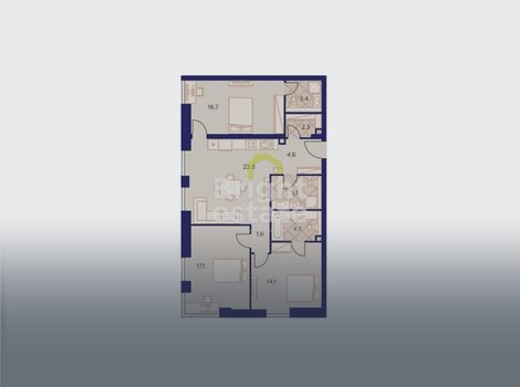 Купить 4-комнатную квартиру в ЖК Eniteo. ID 23443