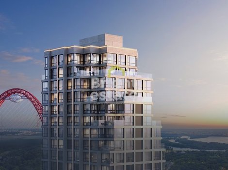 Четырехкомнатная квартира без отделки в жилом квартале Серебряный бор. ID 23457