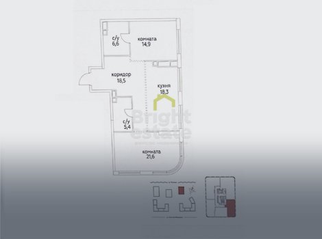 Продажа квартиры 85 кв.м. в жилом комплексе Остров. Лот №23491 Продажа квартиры 85 кв.м. в жилом комплексе Остров. ID 23491
