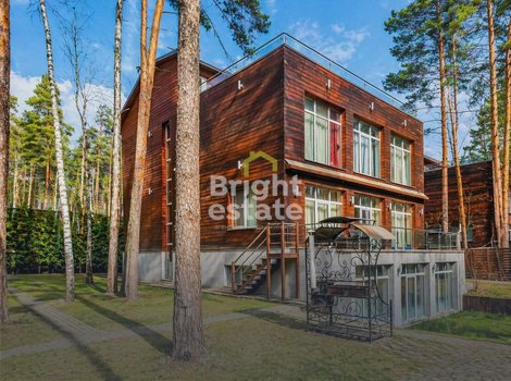 Купить 4-уровневый коттедж из лиственницы в КП Романово-4. ID 23566