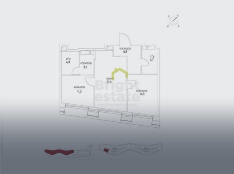 ЖК Остров, продажа квартиры 66,8 кв.м. в районе Хорошево-Мневники. ID 23880