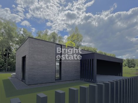 Купить загородный дом с панорамными окнами в КП Синергия. ID 23927