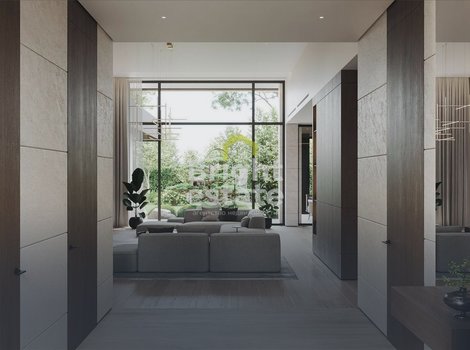 Купить одноэтажный дом в современной эстетике в КП Европа. ID 23973