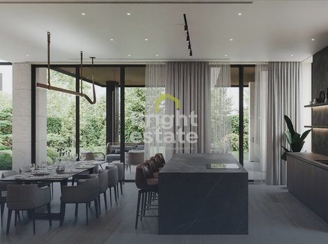 Купить одноэтажный дом в современной эстетике в КП Европа. ID 23973