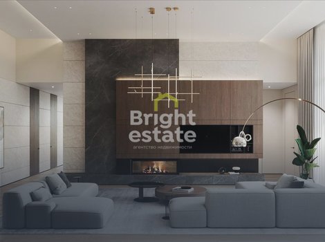 Купить одноэтажный дом в современной эстетике в КП Европа. ID 23973